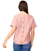 Melissa Paige Women's Button-Back Dolman-Sleeve Sweater