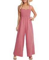 Women's Square Neck Wide Leg Jumpsuit