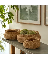 Seagrass Loop Baskets, Set Of 3