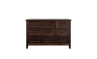 Solid Wood Spray-Painted Console Table – Auburn Buffet Server with Lockers and Drawers