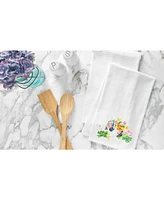 Bunny Rabbit & Duck Chick Printed Easter Spring Theme Kitchen Dishtowel