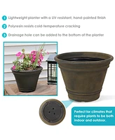 Indoor/Outdoor Patio, Garden, or Porch Weather-Resistant Franklin Flower Pot Planter - 20"