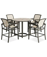 Bartow Outdoor 5-pc Dining Set (Counter Height Table & 4 Counter Stools)