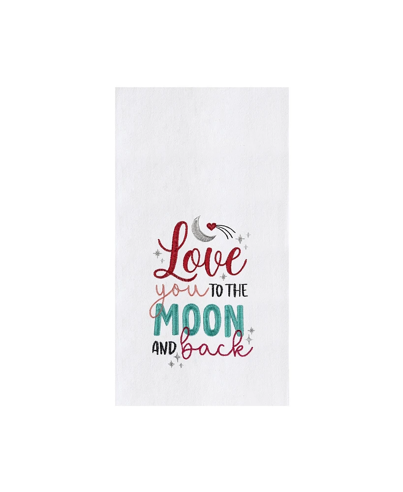 Valentine's Day "Love You To The Moon And Back" Kitchen Dishtowel
