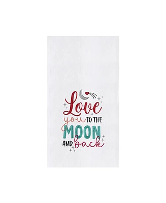 Valentine's Day "Love You To The Moon And Back" Kitchen Dishtowel