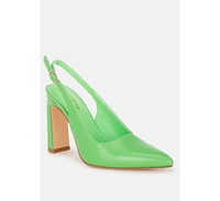 Sarka Pointy Toe Slingback Pumps