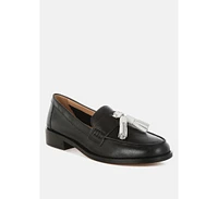 Yelena Real Leather Tassel Loafers