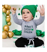 Sweet Wink Baby Boys Mama's Lucky Charm St. Patrick's Day Long Sleeve Bodysuit