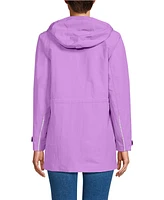 Lands' End Women's Tall Squall Hooded Waterproof Raincoat