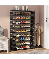 Tribesigns 10 Tiers Shoe Rack, Large Capacity Shoe Organizer, Shoe Shelf for 50 Pair, Large Shoe Rack, Extra Large Shoe Shelf