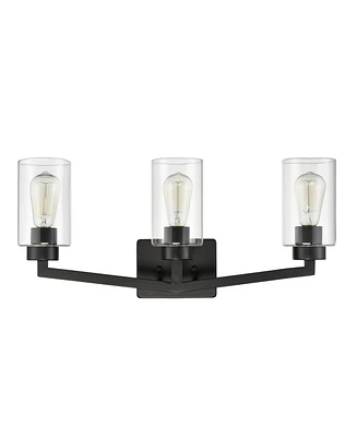 Moose Bernina Industrial Black Bathroom Vanity Light Sconce 3-Light