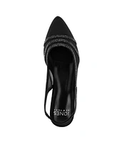 Jones New York Women's Quilletta Embellished Slingback Dress Flats