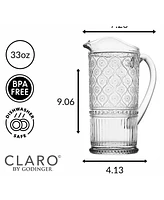 Godinger Claro Pitcher, 33 Oz