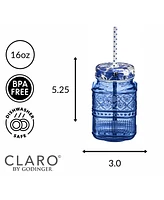 Godinger Claro Mason Jars, Set of 2