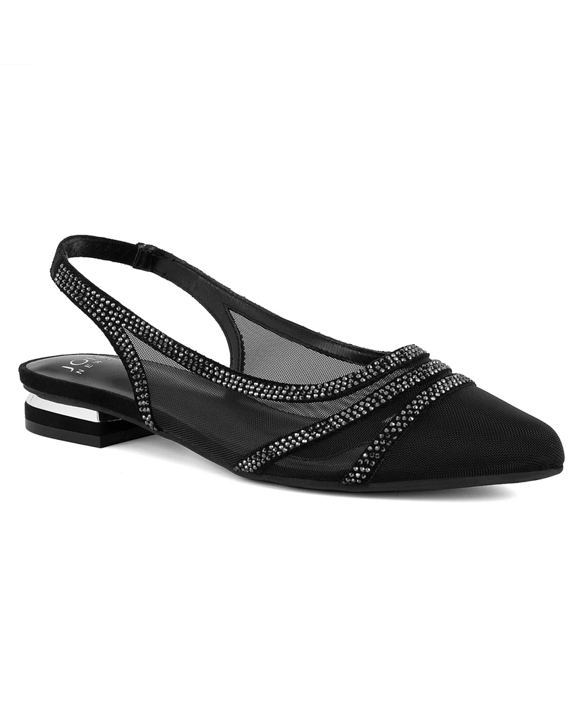 Jones New York Women's Quilletta Embellished Slingback Dress Flats