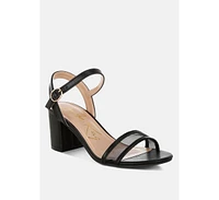 Orpina Mesh Pin Buckle Block Heels