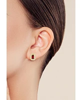 Rachel Zoe 14K Gold Plated Sterling Silver Emerald Cut Studs