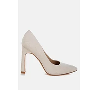 Uboa Slim Block Heel Pumps