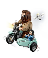 Lego Harry Potter Hagrid and Harry's Motorcycle Ride Building Toy 76443, 617 Pieces