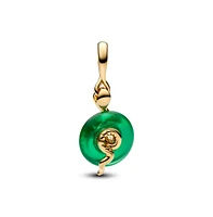 Pandora Snake Green Murano Glass Dangle Charms