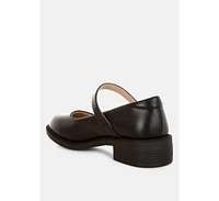 Ejeta Faux Leather Mary Jane Shoes