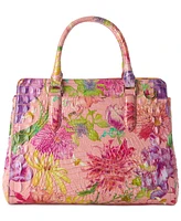 Brahmin Finley Perennial Large Melbourne Leather Satchel