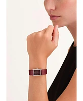 Rosefield Heirloom Women's Burgundy Leather Watch 30.6mm