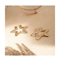 Star Hoop Earrings