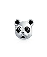 Bling Jewelry Two Tone Koala Panda Charm Bead for Tween Sterling Silver Fits European Bracelet