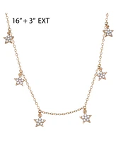 Jessica Simpson Gold-Tone Layered Necklace with Evil Eye and Star Charms