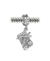 Bling Jewelry Chopsticks Chef Sushi Dangle Charm Bead Sterling Silver European Bracelet