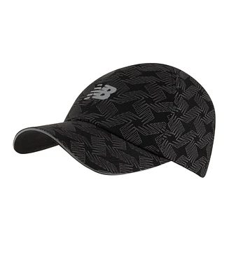 New Balance Men's Black Flying Logo 6-Panel Light Speed Hat