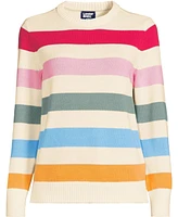 Lands' End Women's Drifter Crew Neck Jersey Pull Over Sweater