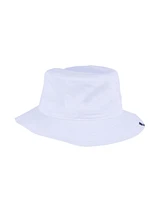 New Balance White Lightweight Cotton Canvas Bucket Hat