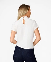 Cable & Gauge Women's Super Soft Mock Neck Top