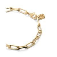 UNOde50 18K Gold Plated Big Links Bracelet