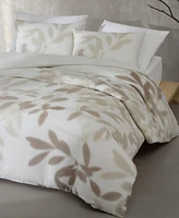 Calvin Klein Shadow Branches Melange Gauze 3-Pc. Comforter Set