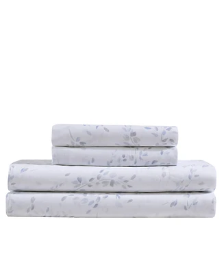 Calvin Klein Printed 300-Thread Count Cotton Sateen 4-Pc. Sheet Set