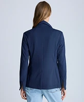 Kenneth Cole Women's Athletic Stretch One-Button Blazer