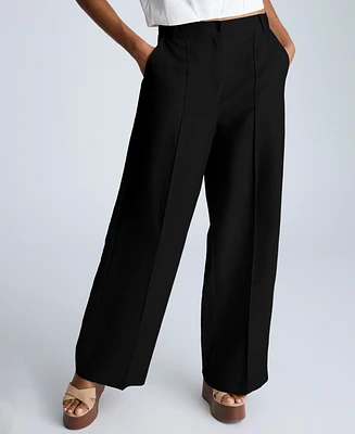 Kenneth Cole Women's Pintucked Wide-Leg Pants