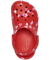 Crocs Toddler Girls' Valentine's Day Classic Clogs from Finish Line