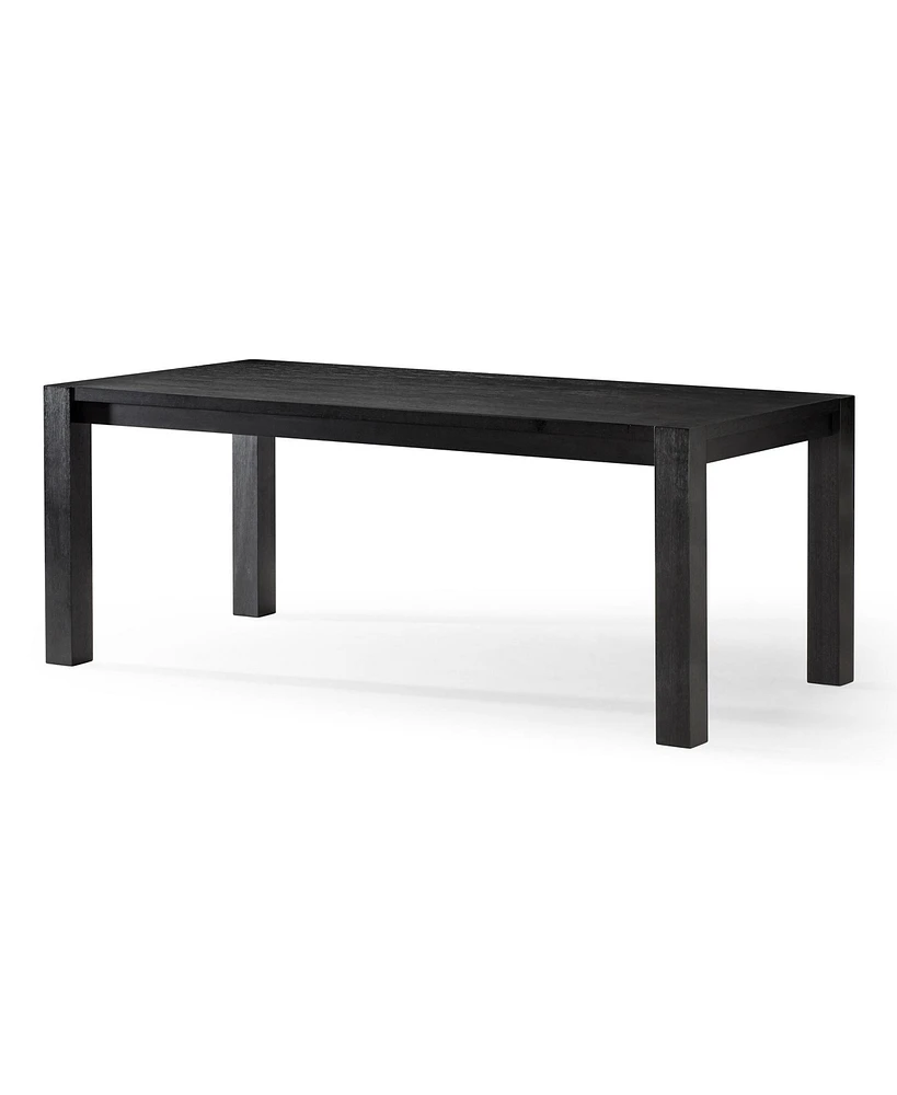 Maven Lane Cleo Contemporary Wooden Dining Table in Refined Black Finish