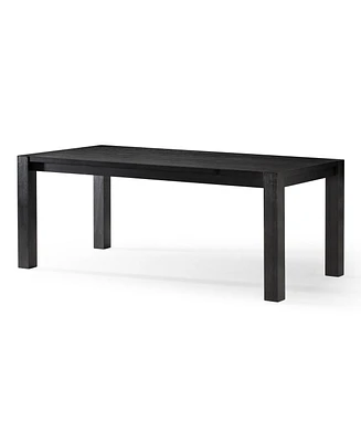 Maven Lane Cleo Contemporary Wooden Dining Table in Refined Black Finish