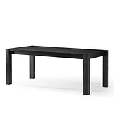 Maven Lane Cleo Contemporary Wooden Dining Table in Refined Black Finish