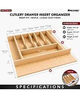 Rev-a-Shelf Natural Maple Right Size Utensil Drawer Insert, 19 1/4" x 19 1/2"