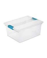 Sterilite 64 Quart Latching Storage Tote Box (6 Pack) + Deep Clip Box (4 Pack)