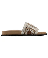 White Mountain Women's Maxim Round Toe Flat Sandals
