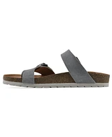 White Mountain Women's Grams Round Toe Flat Sandals