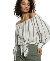 Sanctuary Women's Striped Ballet Tie Top