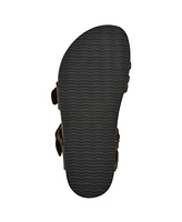 White Mountain Women's Haziest Round Toe Flat Sandals